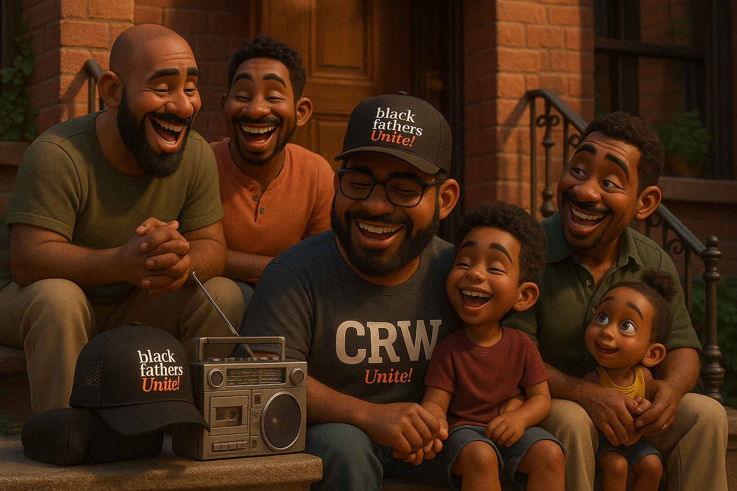 Black Fathers Unite! Signature Snapback Trucker Hat.