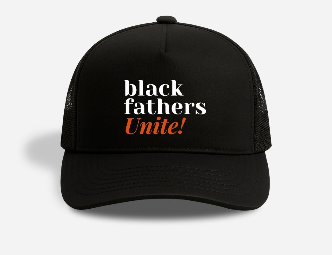 Black Fathers Unite! Signature Snapback Trucker Hat.