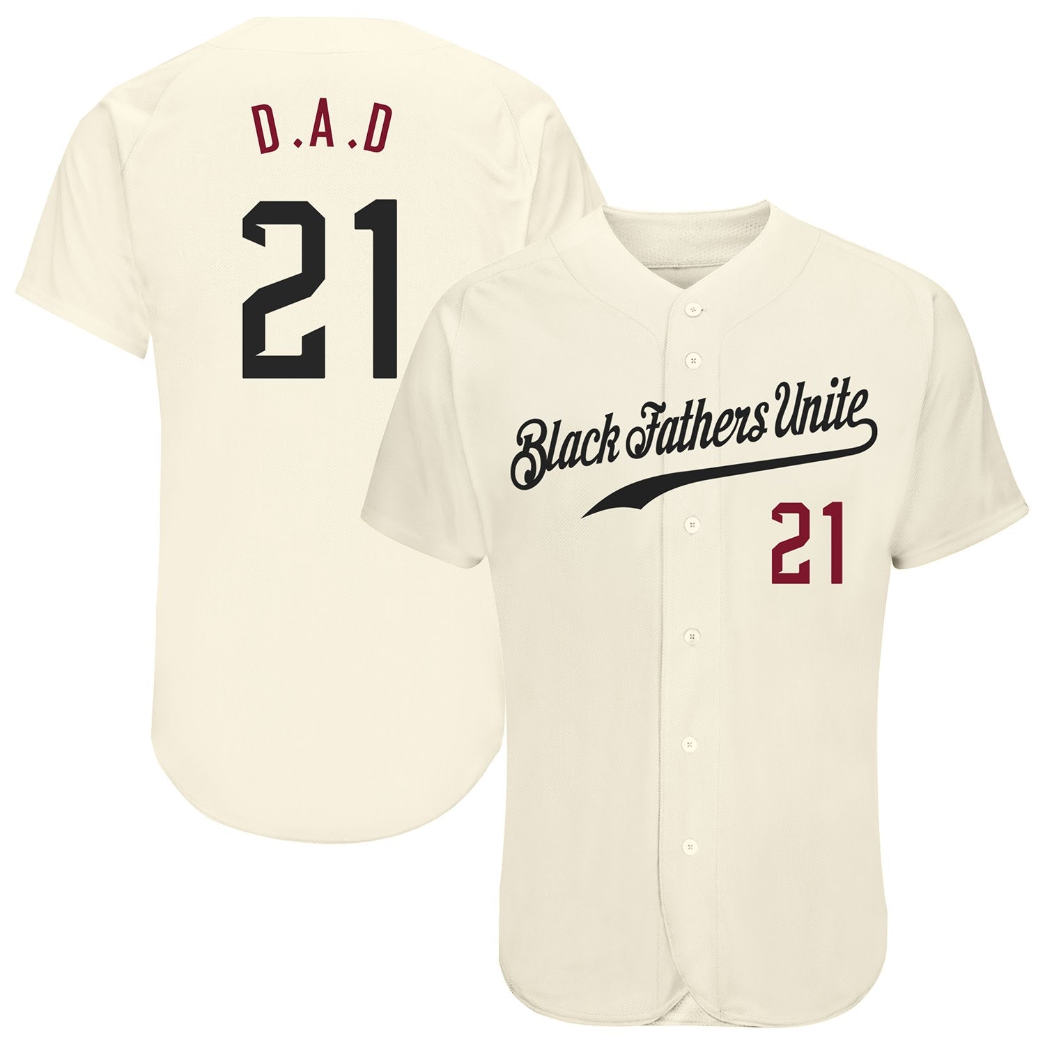 D.A.D Baseball Jersey – Black Fathers Unite
